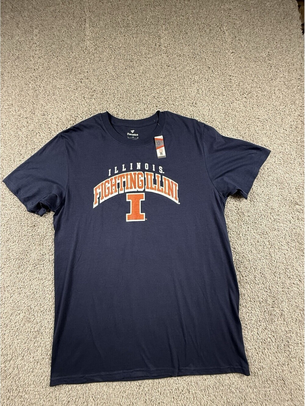 NWT Champion Illinois FIghting Illini Tshirt Navy Men's Large Short Sleeve